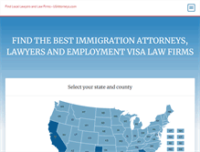 Tablet Screenshot of immigration.usattorneys.com